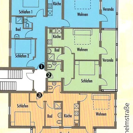 Appartement Ferienwohnung Haus Am Meer *